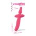 Choix Couples - 2en1 vibromasseur et plug anal (rose)