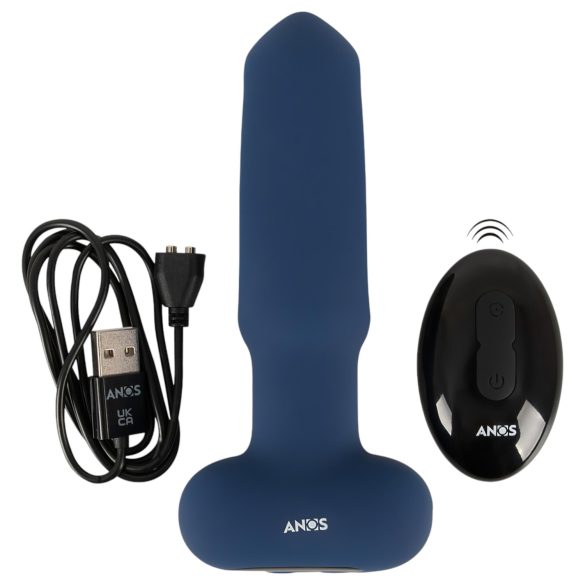 ANOS - vibromasseur anal à langue (bleu)
