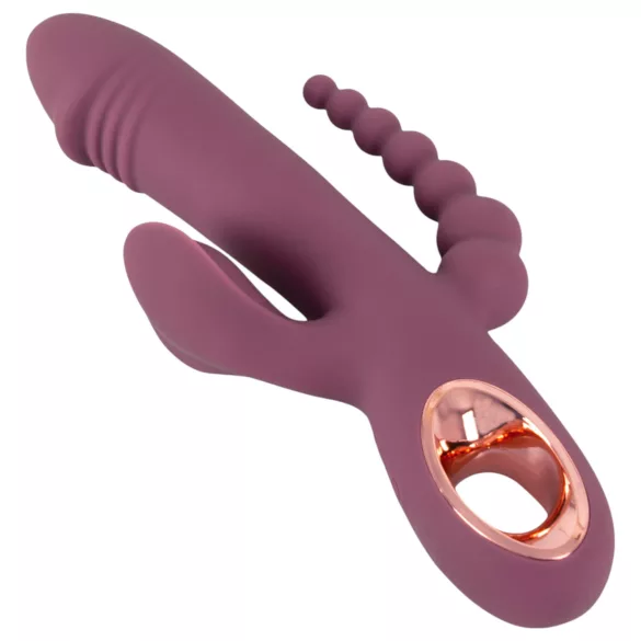 You2Toys - vibromasseur triple moteur rechargeable - silicone violet