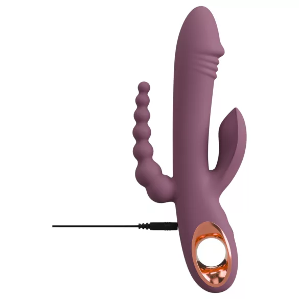 You2Toys - vibromasseur triple moteur rechargeable - silicone violet