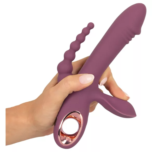 You2Toys - vibromasseur triple moteur rechargeable - silicone violet