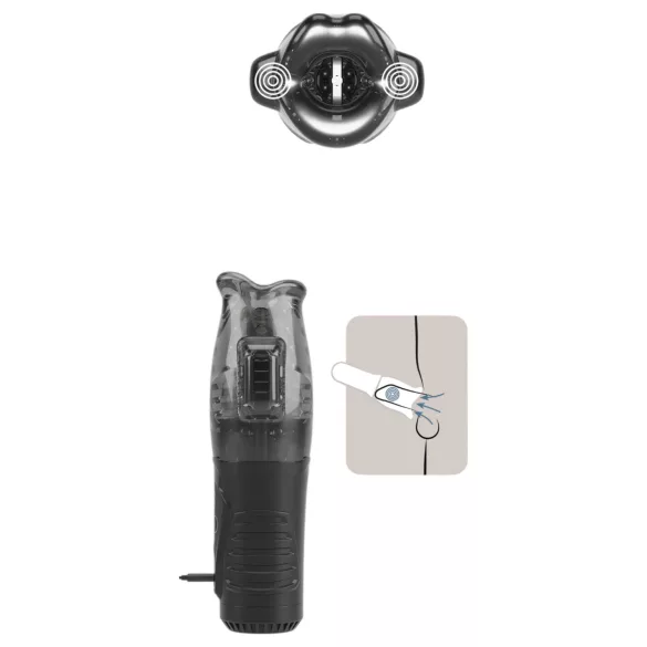 Stroker - masturbateur vibrant et suceur - gris