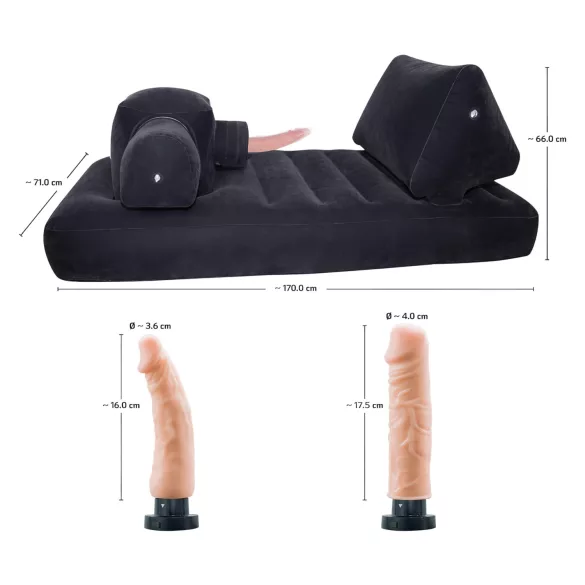 You2Toys - Machine sexuelle avec lit intégré - noir - Velvet Luxury