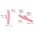Svakom Mora Neo - Vibrateur rose perlé intelligent avec bras clitoridien
