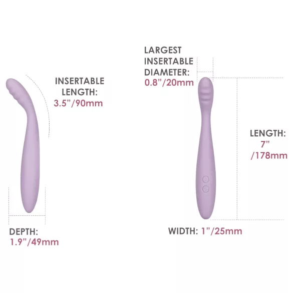 Svakom Cici 2 - vibromasseur point G connecté - silicone violet