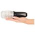 Stroker - masturbateur vibrant et rotatif (transparent)