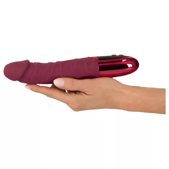 Beau Coeur Varelo - vibromasseur réaliste en silicone, rechargeable (rouge)