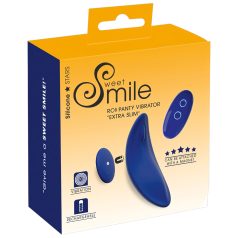 Smile - Culotte vibrante extra-fine télécommandée (bleu)