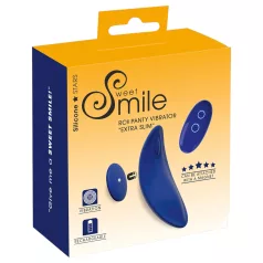   Smile - vibromasseur culotte ultra-fin portable avec télécommande (bleu)