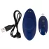 Smile - vibromasseur culotte ultra-fin portable avec télécommande (bleu)