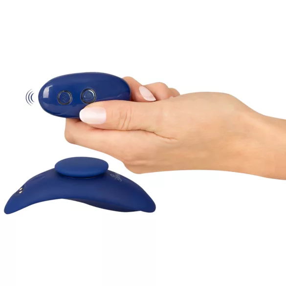 Smile - vibromasseur culotte extra fin télécommande - silicone bleu