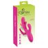 SMILE - Vibromasseur rose à trois bras avec stimulateur de langue