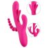 SMILE - Vibromasseur rose à trois bras avec stimulateur de langue