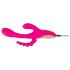 SMILE - Vibromasseur rose à trois bras avec stimulateur de langue