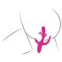 SMILE - Vibromasseur rose à trois bras avec stimulateur de langue