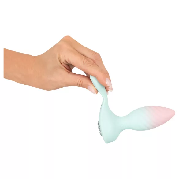 Beau Coeur Juvela - plug anal vibrant - silicone turquoise