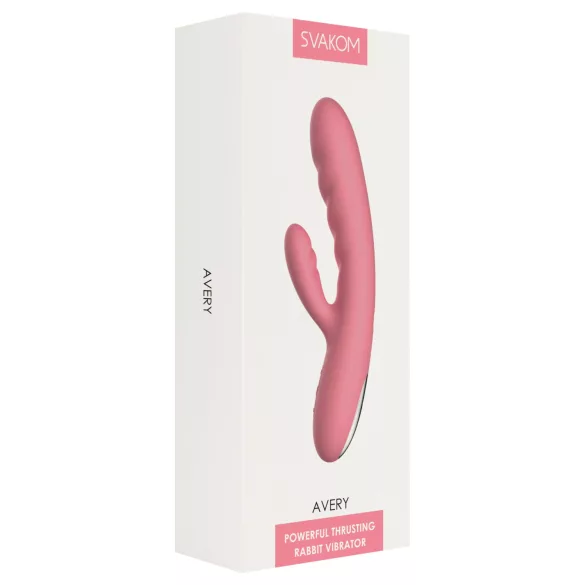 Svakom Avery - Vibromasseur rabbit à piston - Rechargeable - Rose