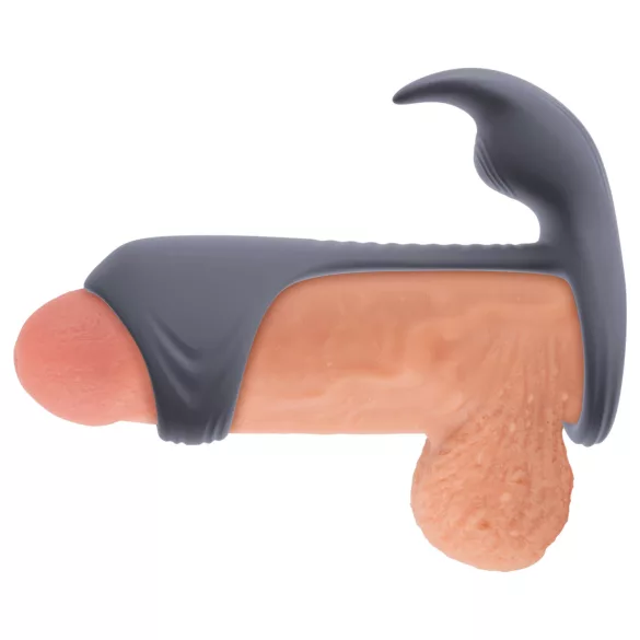 Beau Coeur Vylor - anneau pénis et testicules avec stimulateur clitoris - gris