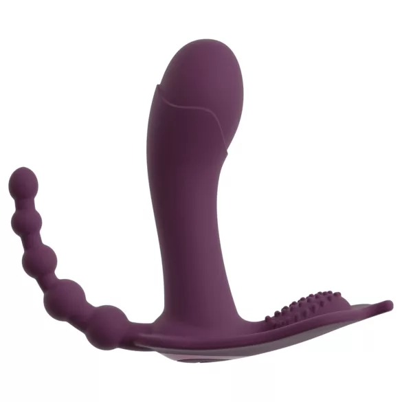 Beau Coeur Ariva - vibromasseur portable 3-en-1 pour culotte (violet)