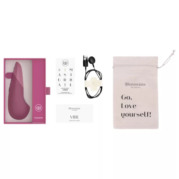 Womanizer - stimulateur clitoridien vibrant - silicone rose
