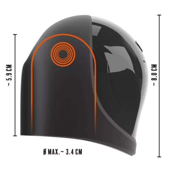 Rebel - stimulateur gland pénis étanche - silicone noir