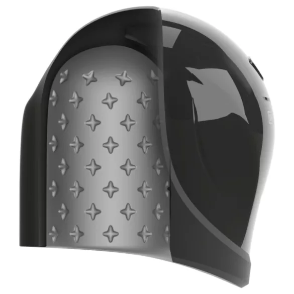 Rebel - stimulateur gland pénis étanche - silicone noir