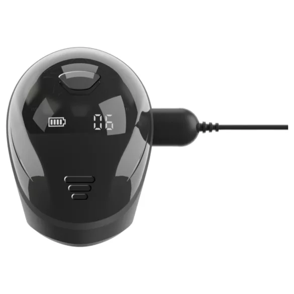 Rebel - stimulateur gland pénis étanche - silicone noir