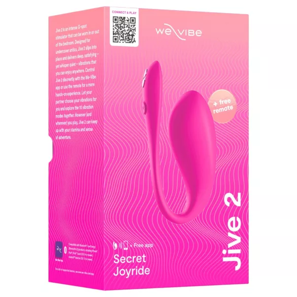 We-Vibe Jive 2 - vibromasseur point G portable avec télécommande (rose)