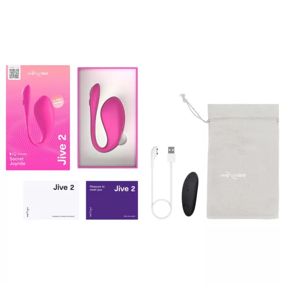 We-Vibe Jive 2 - vibromasseur point G portable avec télécommande (rose)