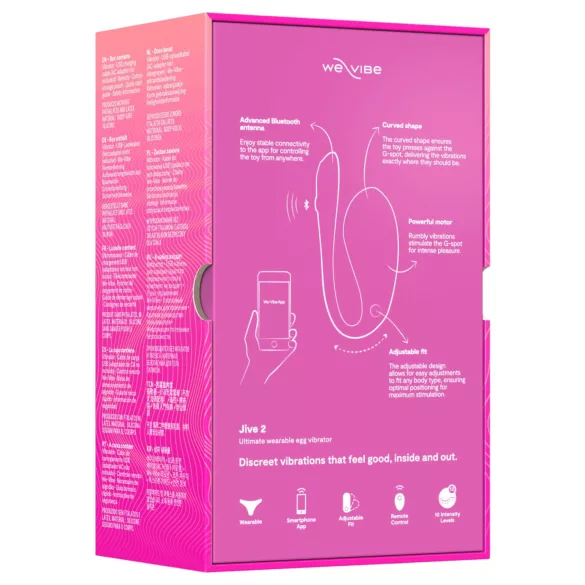 We-Vibe Jive 2 - vibromasseur point G portable avec télécommande (rose)
