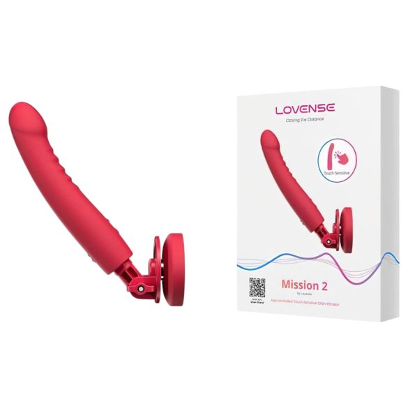 Lovense Mission 2 - vibromasseur intelligent avec ventouse (rouge)