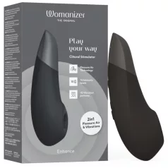   Womanizer Enhance 2-en-1 stimulateur clitoridien par aspiration + vibromasseur (noir)