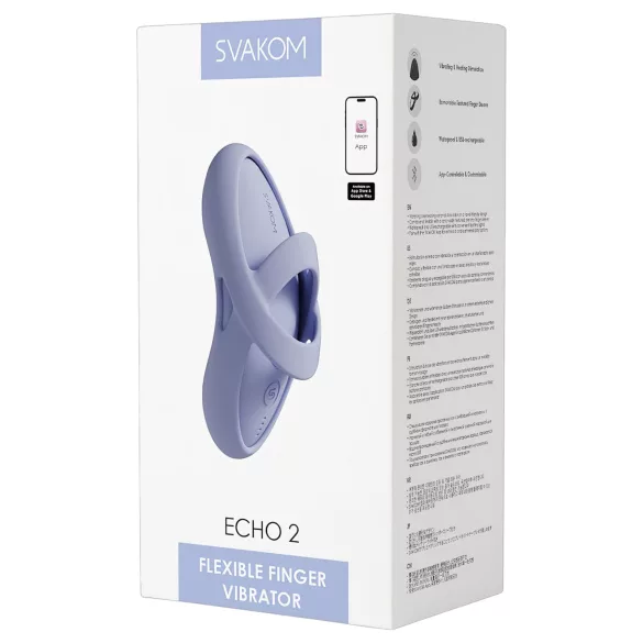 Svakom Echo 2 - Vibrateur doigt connecté à application (bleu)