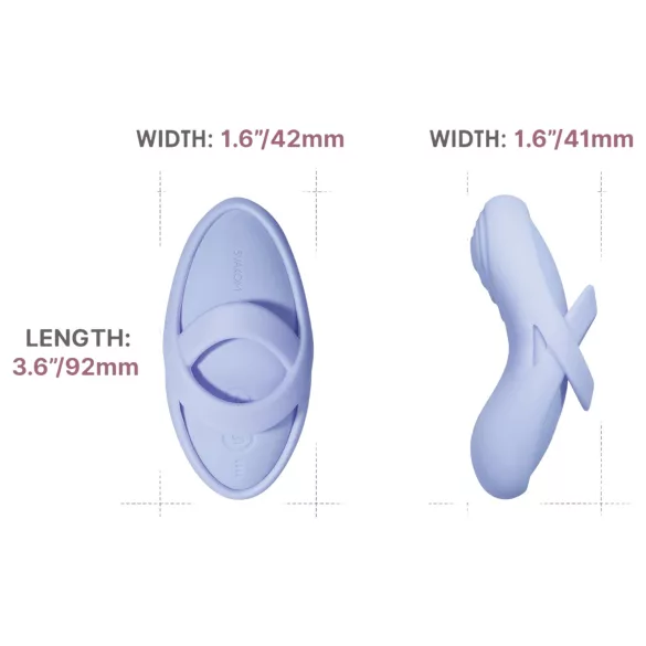 Svakom Echo 2 - Vibrateur doigt connecté à application (bleu)