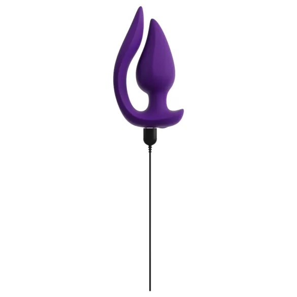 Smile - Vibromasseur anal et stimulateur clitoridien 2en1 - silicone violet