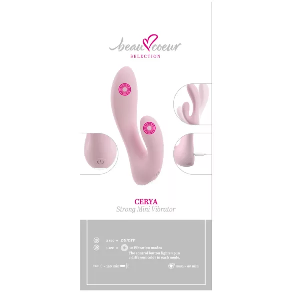 Beau Coeur Cerya - mini vibromasseur rabbit - stimulation clitoridienne