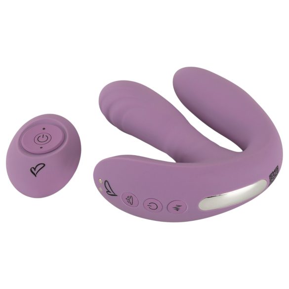 Beau Cœur Mireva - vibromasseur télécommandé à triple bras (violet)