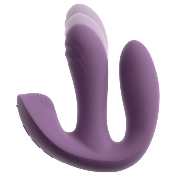 Beau Coeur Mireva - vibromasseur triple stimulation télécommande silicone violet