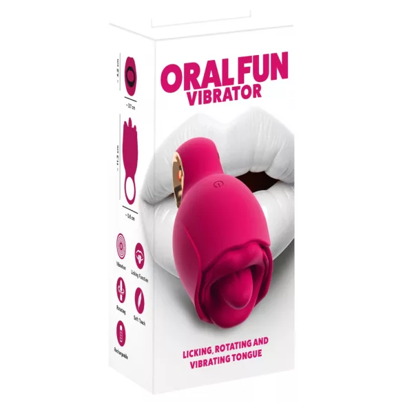 You2Toys Oral Fun - vibromasseur stimulateur de clitoris à langue (rose)