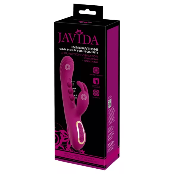Javida - vibromasseur rabbit à billes pour stimulation clitoridienne - violet