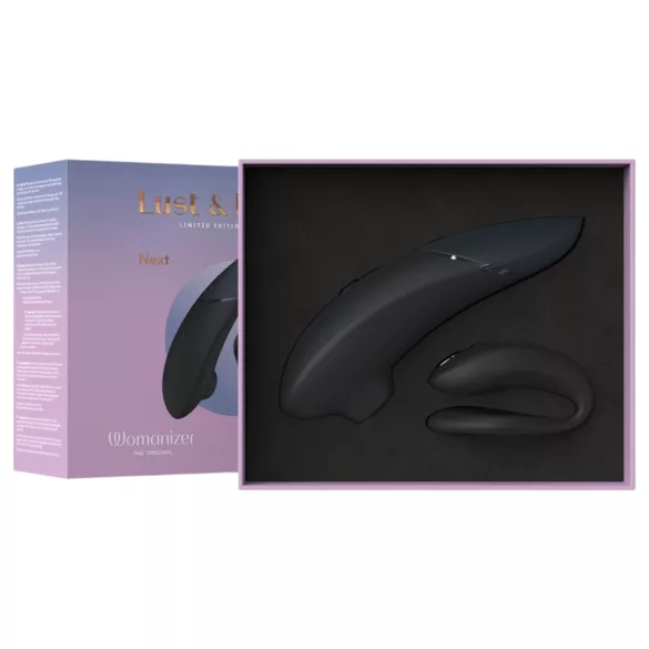 Womanizer Lust&Luxury - stimulateur clitoridien et vibromasseur duo - noir