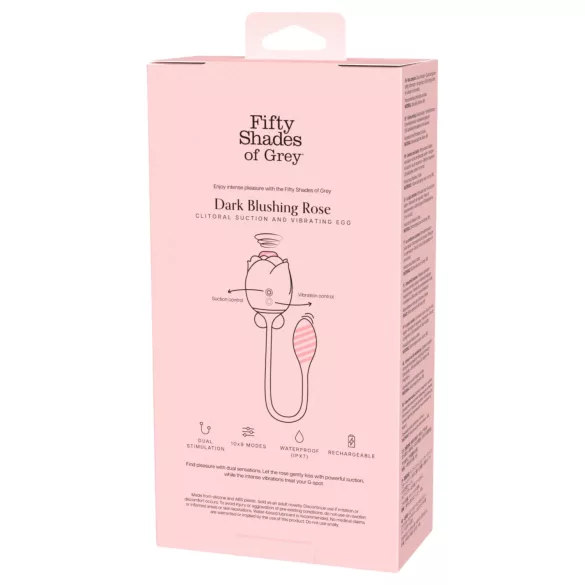 Fifty Shades of Grey - stimulateur clitoridien et oeuf vibrant - noir