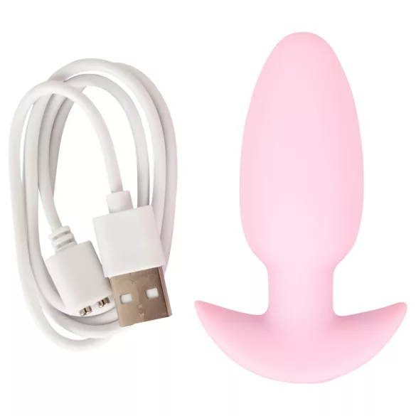 Cuties Mini - plug anal vibrant - silicone rose