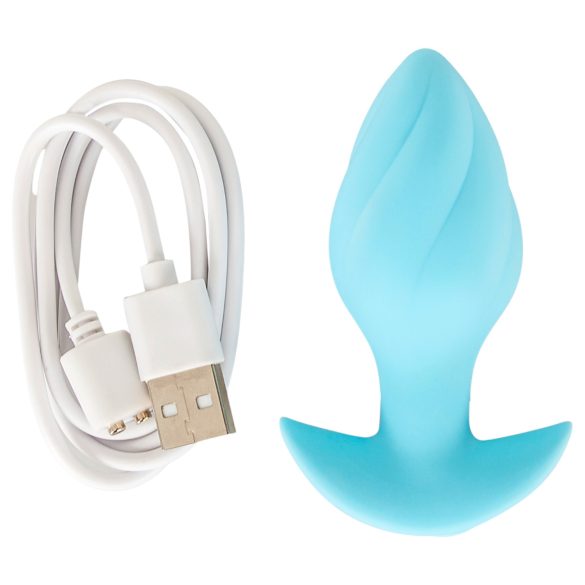 Cuties Mini - plug anal vibrant - silicone bleu