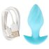Cuties Mini - plug anal vibrant (bleu)