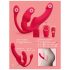 You2Toys Strapless - vibromasseur harnais sans sangle à 3 branches (rose)