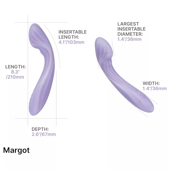 Svakom Margot - vibromasseur point G double moteur - silicone violet