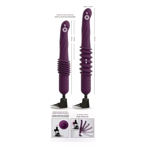 You2Toys - vibromasseur à va-et-vient chauffant avec télécommande (violet)