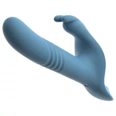   You2Toys - Vibromasseur à harnais lapin à piston, 3 pièces, avec télécommande (bleu)