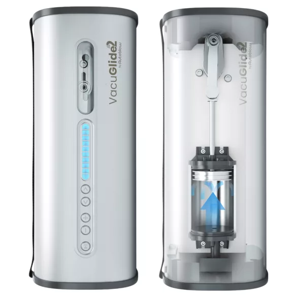 VacuGlide 2 - masturbateur de luxe automatique pour homme sur secteur (argent)